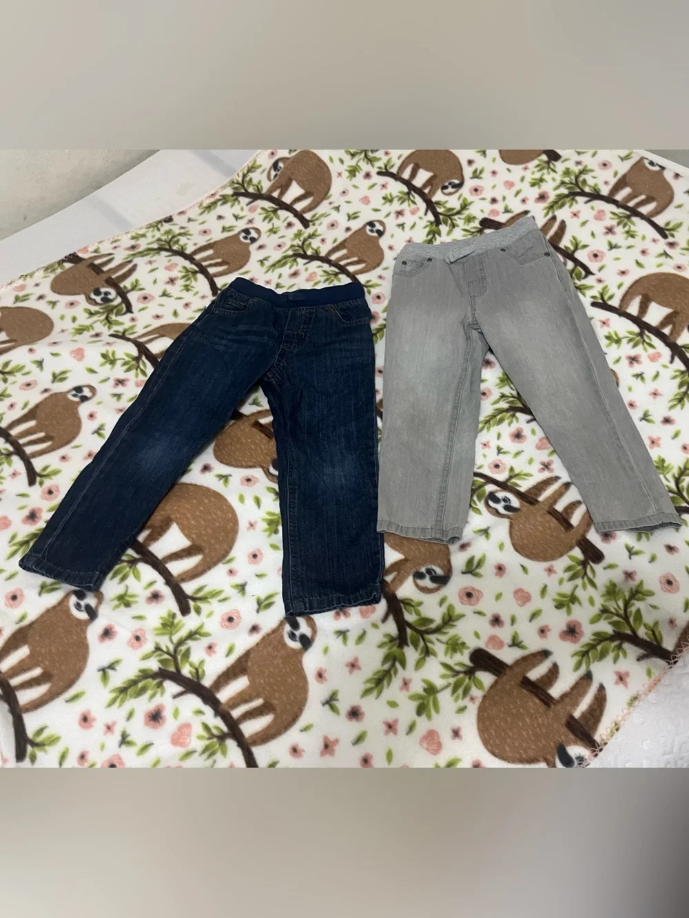 Kids Jeans — Navy & Light Gray - Boys 4T